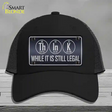 Think Novelty License Plate Hat Mesh / Black