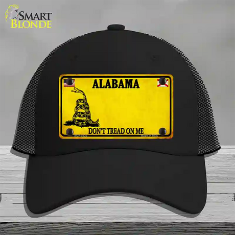 Alabama Dont Tread On Me Novelty License Plate Hat Black Mesh