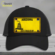 Arizona Dont Tread On Me Novelty License Plate Hat Black Mesh