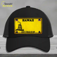 Hawaii Dont Tread On Me Novelty License Plate Hat Mesh / Black