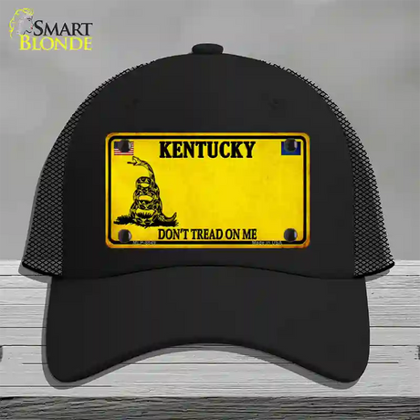 Kentucky Dont Tread On Me Novelty License Plate Hat Mesh / Black