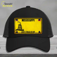 Mississippi Dont Tread On Me Novelty License Plate Hat Mesh / Black