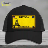 Montana Dont Tread On Me Novelty License Plate Hat Mesh / Black