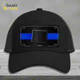 Colorado Thin Blue Line Novelty License Plate Hat Mesh / Black