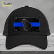 Georgia Thin Blue Line Novelty License Plate Hat Mesh / Black