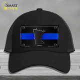 Minnesota Thin Blue Line Novelty License Plate Hat Mesh / Black