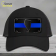 Nevada Thin Blue Line Novelty License Plate Hat Mesh / Black