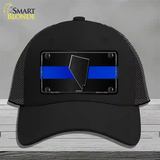 Nevada Thin Blue Line Novelty License Plate Hat Mesh / Black