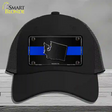 Washington Thin Blue Line Novelty License Plate Hat Mesh / Black