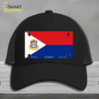 Sint Maarten Novelty License Plate Hat Mesh / Black