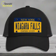 Niagara Falls New York Novelty License Plate Hat Mesh / Black