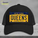 Queens New York Novelty License Plate Hat Mesh / Black