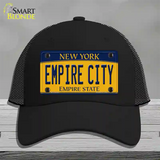 Empire City New York Novelty License Plate Hat Mesh / Black