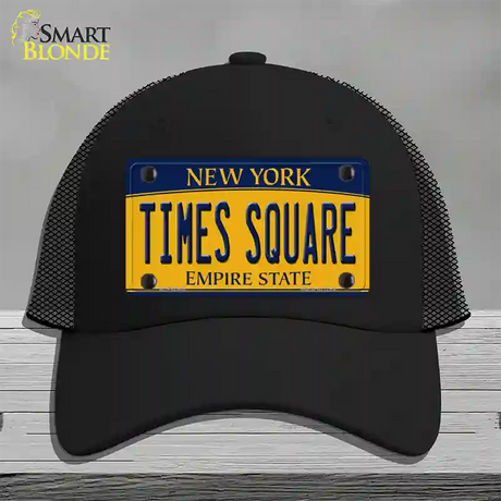 Times Square New York Novelty License Plate Hat Mesh / Black