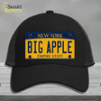 Big Apple Yellow New York Novelty License Plate Hat Mesh / Black