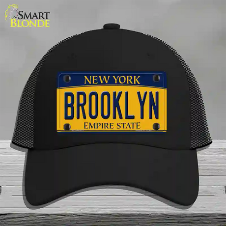 Brooklyn New York Novelty License Plate Hat Mesh / Black