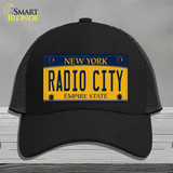 Radio City New York Novelty License Plate Hat Mesh / Black