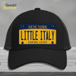 Little Italy New York Novelty License Plate Hat Mesh / Black