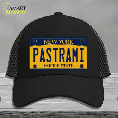 Pastrami New York Novelty License Plate Hat Mesh / Black