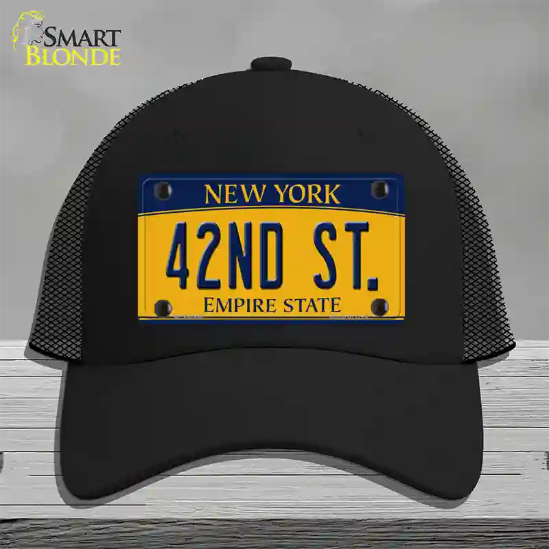 42nd St New York Novelty License Plate Hat Mesh / Black