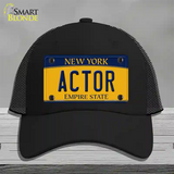 Actor New York Novelty License Plate Hat Mesh / Black