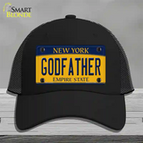 Godfather New York Novelty License Plate Hat Mesh / Black