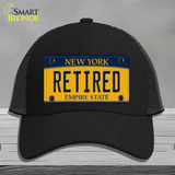 Retired New York Novelty License Plate Hat Mesh / Black