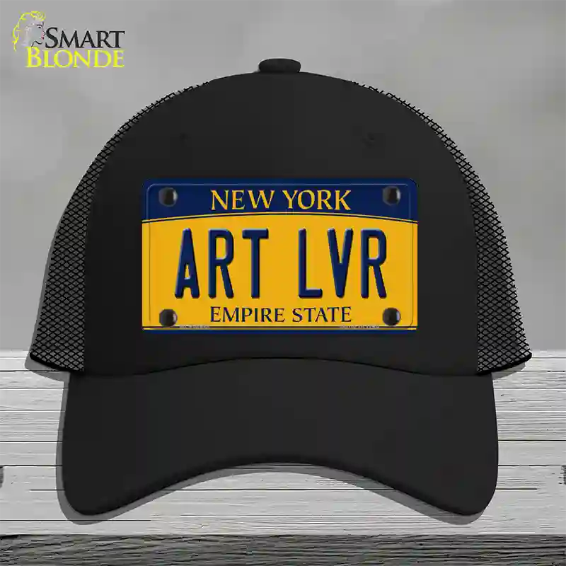 Art Lvr New York Novelty License Plate Hat Mesh / Black