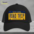 Road Trip New York Novelty License Plate Hat Mesh / Black