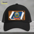 Idaho Flag Scroll Novelty License Plate Hat Mesh / Black