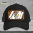 Illinois Flag Scroll Novelty License Plate Hat Mesh / Black