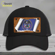 Utah Flag Scroll Novelty License Plate Hat Mesh / Black