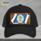 Belize Flag Scroll Novelty License Plate Hat Mesh / Black