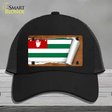 Abkhazia Flag Scroll Novelty License Plate Hat Mesh / Black