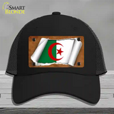 Algeria Flag Scroll Novelty License Plate Hat Mesh / Black