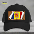 Andorra Flag Scroll Novelty License Plate Hat Mesh / Black