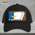 Azores Flag Scroll Novelty License Plate Hat Mesh / Black