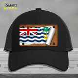 British Indian Ocean Flag Scroll Novelty License Plate Hat Mesh / Black