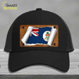 Cayman Islands Flag Scroll Novelty License Plate Hat Mesh / Black