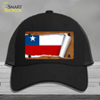 Chile Flag Scroll Novelty License Plate Hat Mesh / Black