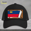 Liechtenstein Flag Scroll Novelty License Plate Hat Mesh / Black