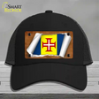 Madeiva Flag Scroll Novelty License Plate Hat Mesh / Black