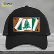 Norfolk Islands Flag Scroll Novelty License Plate Hat Mesh / Black