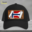 Norway-NS Flag Scroll Novelty License Plate Hat Mesh / Black