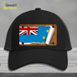 Tuvalu Flag Scroll Novelty License Plate Hat Mesh / Black