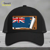 Victoria Flag Scroll Novelty License Plate Hat Mesh / Black