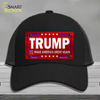 Trump Red Novelty License Plate Hat Mesh / Black