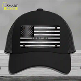 American Flag Corrections Novelty License Plate Hat Mesh / Black