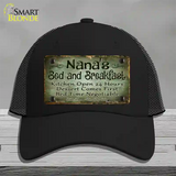 Nanas Bed And Breakfast Novelty License Plate Hat Mesh / Black