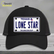 Lone Star Texas Novelty License Plate Hat Mesh / Black